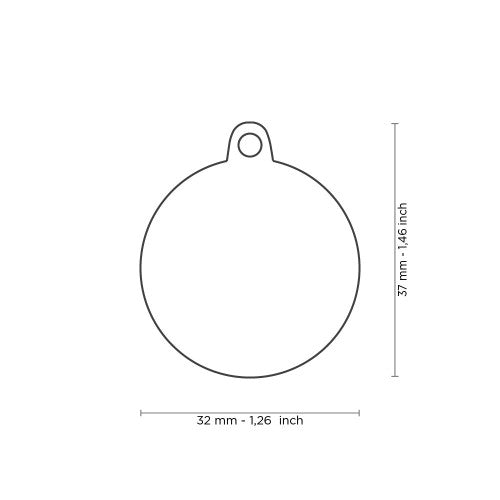 My Family Shine Gold Circle with Black Bone