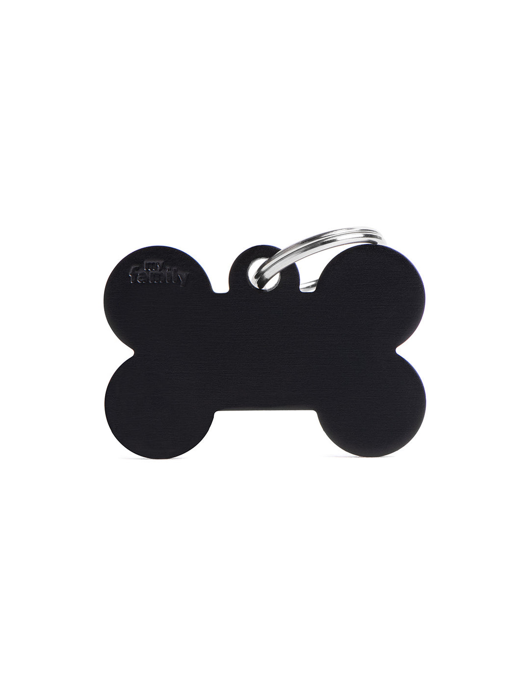 My Family Big Aluminium Black Bone Pet ID