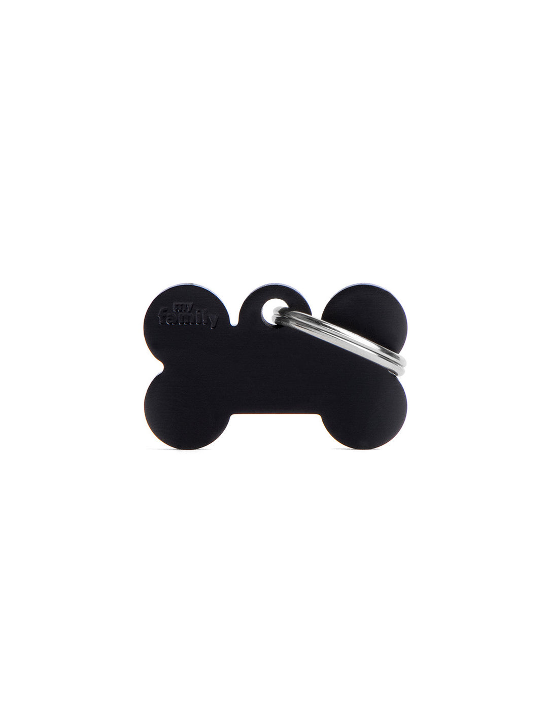 My Family Small  Aluminium Black Bone Pet ID