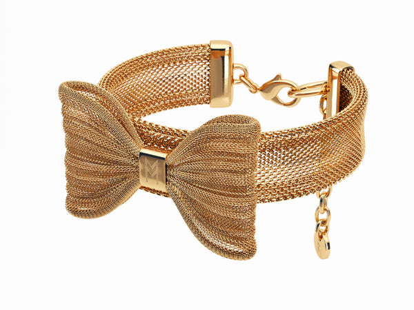 Meomari Bandettini Gold Tone Dog Collar