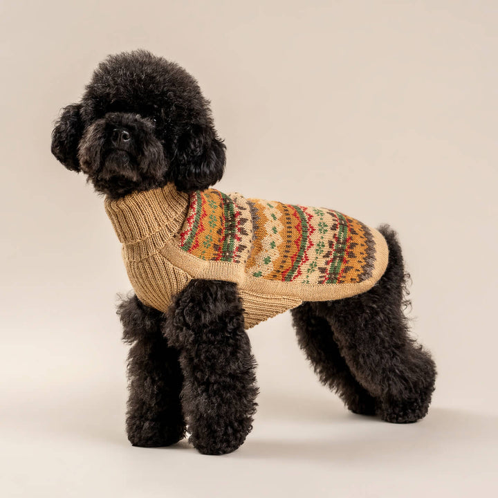 Alqo Wasi Fair Isle Finn Alpaca Dog Jumper