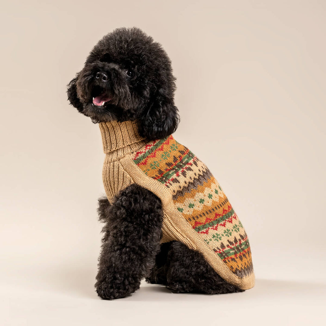 Alqo Wasi Fair Isle Finn Alpaca Dog Jumper