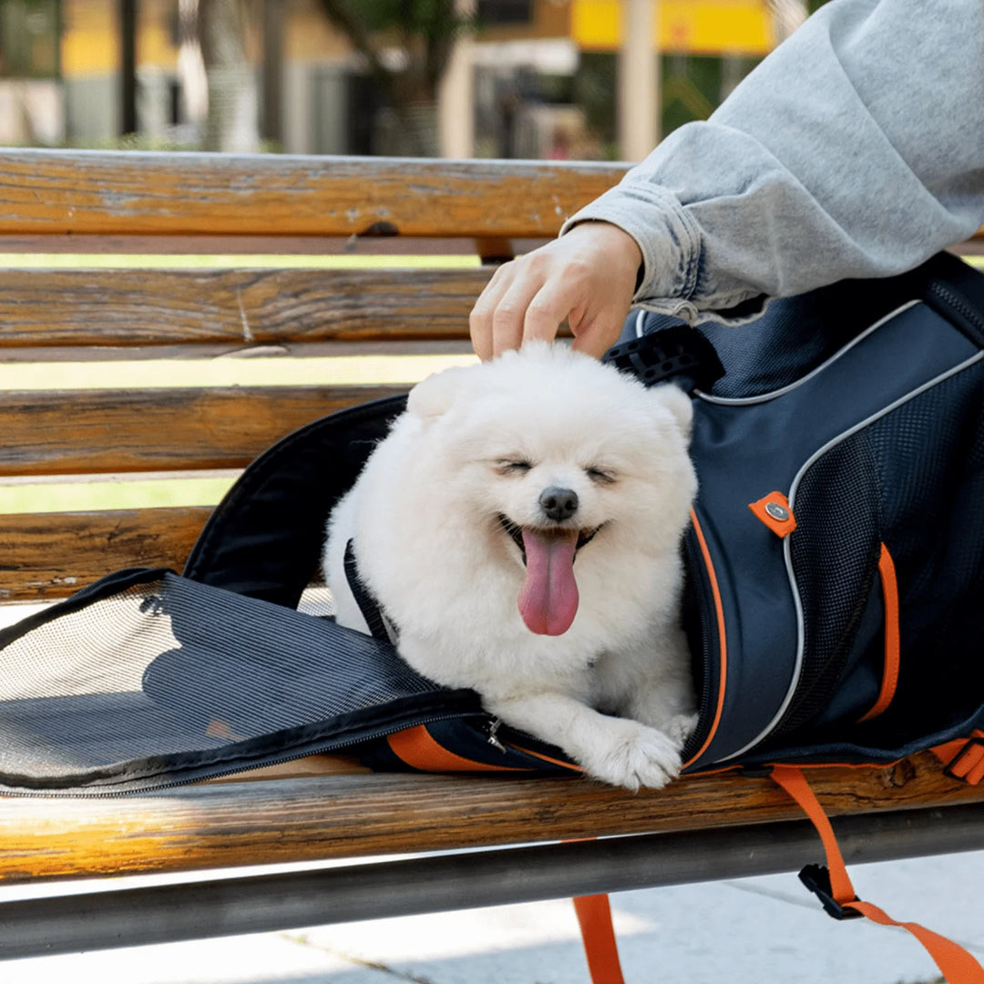 Ibiyaya Ultralight Backpack Dog/Cat Pet Carrier - Navy Blue