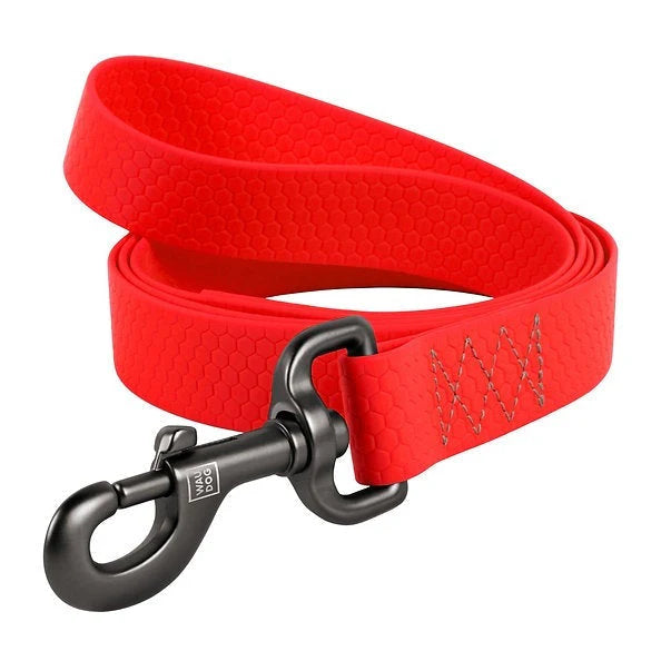 Waudog Waterproof Dog Leash - Red