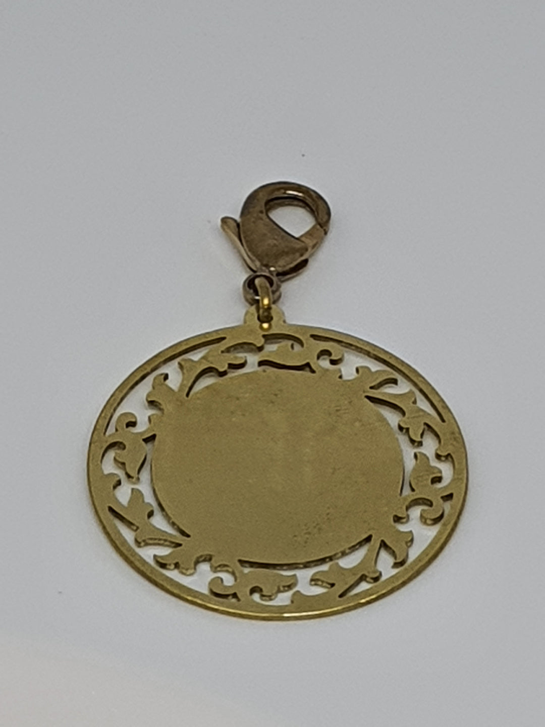 ID TAG - FLORENTINE - INDIVIDUALLY HANDMADE BRASS DOG/CAT ID TAG