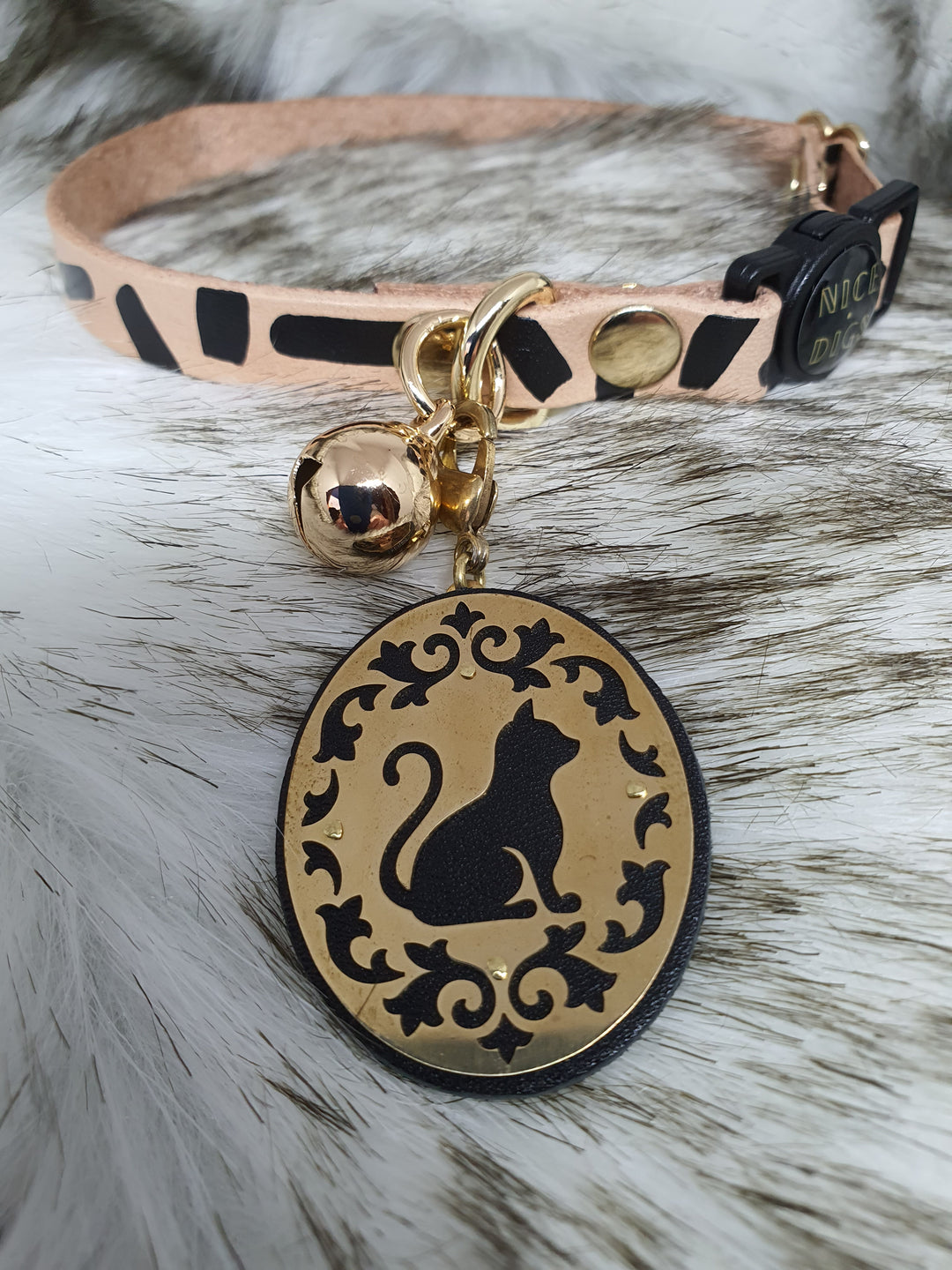 ID TAG - KITTINGHAM - INDIVIDUALLY HANDMADE BRASS CAT ID TAG