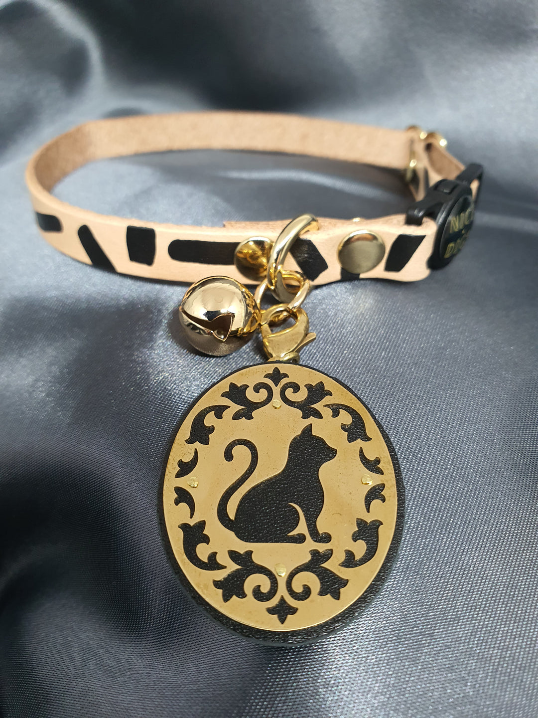 ID TAG - KITTINGHAM - INDIVIDUALLY HANDMADE BRASS CAT ID TAG