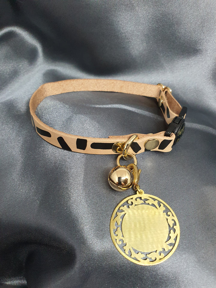 ID TAG - FLORENTINE - INDIVIDUALLY HANDMADE BRASS DOG/CAT ID TAG