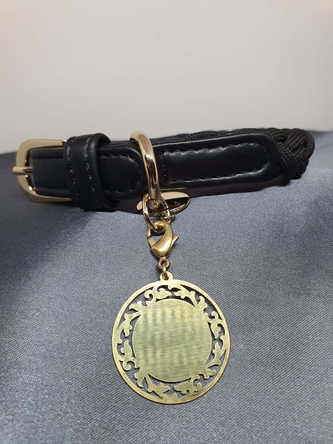 ID TAG - FLORENTINE - INDIVIDUALLY HANDMADE BRASS DOG/CAT ID TAG