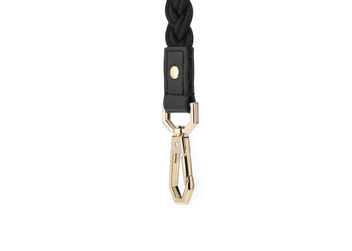 BRAIDED DOG LEASH - BLACK