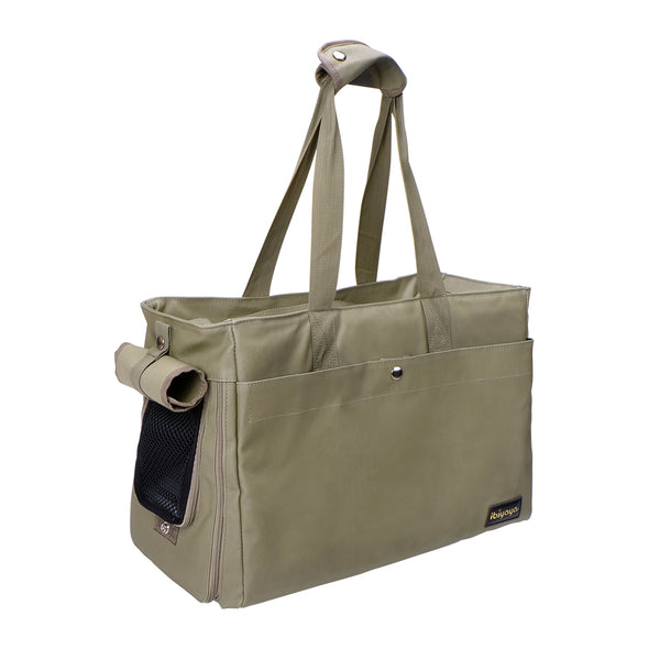 Ibiyaya Soft Canvas Pet Carrier Tote Bag for Small Pets - Light Green