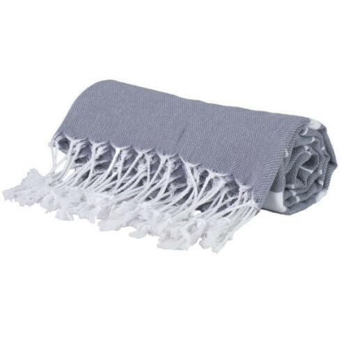 Thin Turkish Dog Towel - Dark Grey