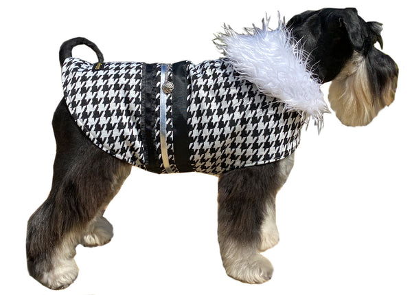 Dog Coat - The Ritz Collection Houndstooth - Lux Pets