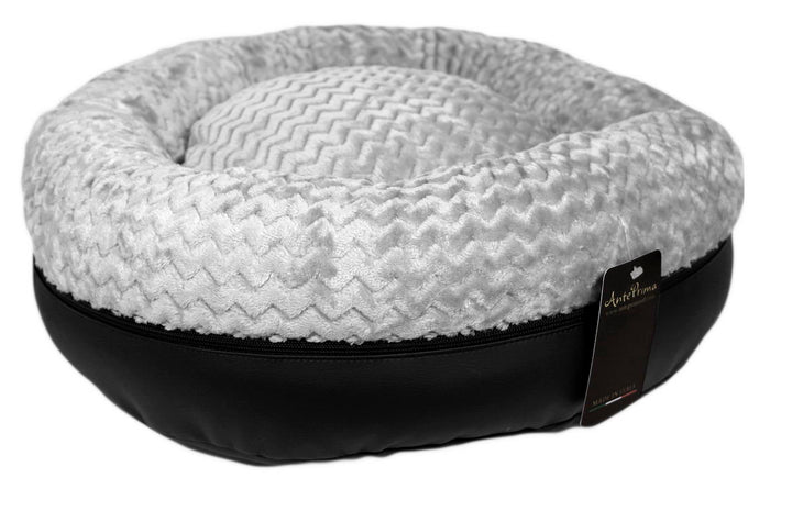 Anteprima Donut Dog/Cat Bed - Grey Exclusive to Lux Pets