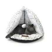 Cattitude Snow Leopard Teepee Cat Bed