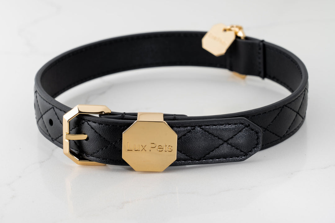 Leather Dog Collar - Black