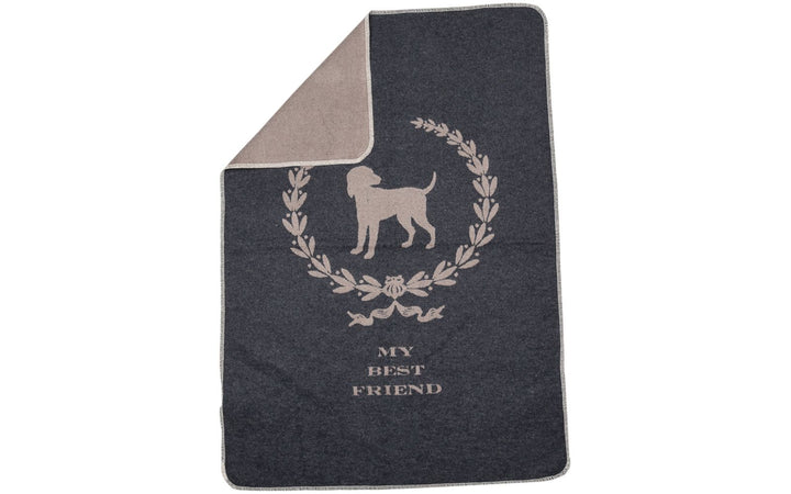 David Fussenegger - My Best Friend Charcoal Pet Blanket