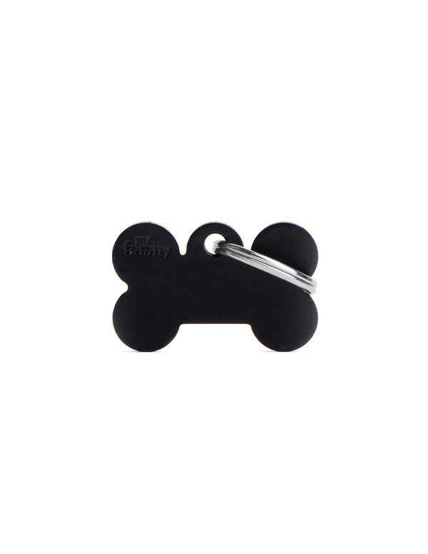 My Family Small  Aluminium Black Bone Pet ID