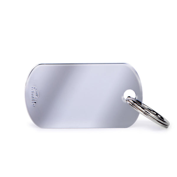 My Family Small Chrome Military Pet ID