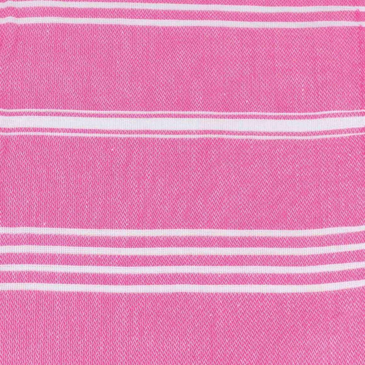 Thin Turkish Dog Towel - Pink and White