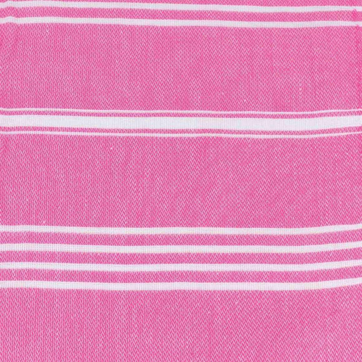 Thin Turkish Dog Towel - Pink and White