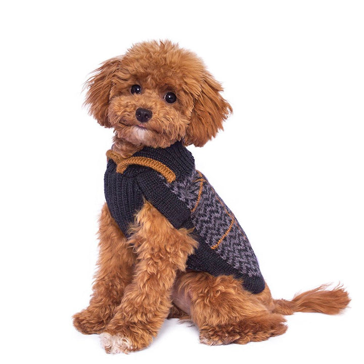 Alqo Wasi Preppy Blue Alpaca Dog Jumper