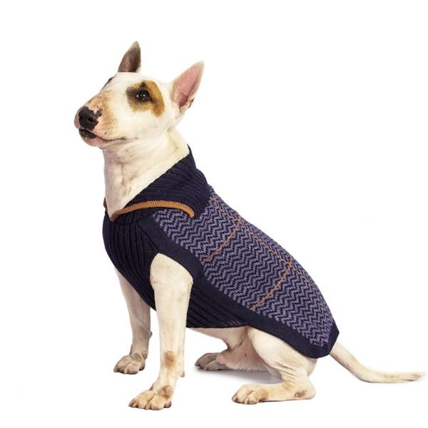 Alqo Wasi Preppy Blue Alpaca Dog Jumper