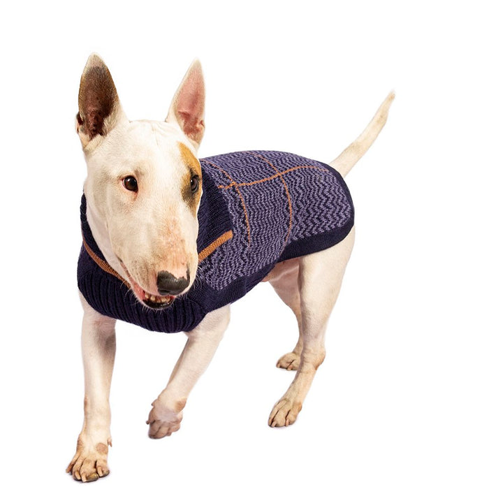 Alqo Wasi Preppy Blue Alpaca Dog Jumper