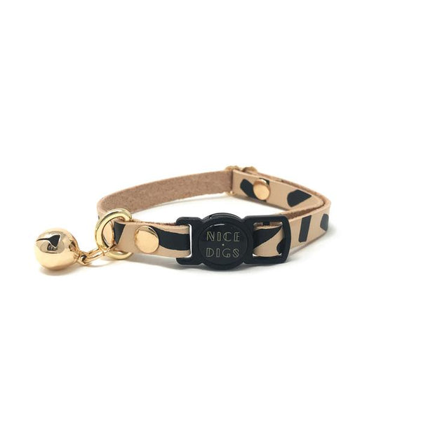 TIGGY LEATHER CAT COLLAR - Nice Digs