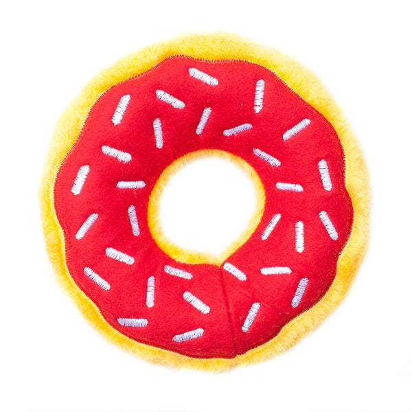 Zippy Paws Donutz Cherry Dog Toy