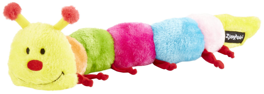 Zippy Paws CATERPILLAR DELUXE WITH 6 BLASTER SQUEAKERS DOG TOY