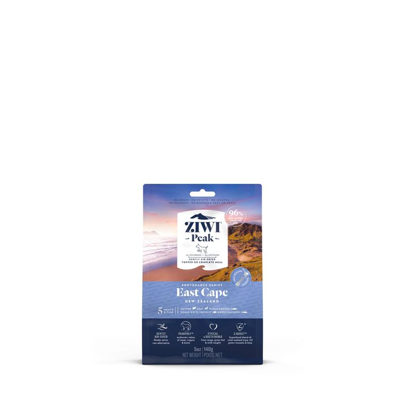 ZIWI PEAK AIR DRIED PROVENANCE DOG FOOD EAST CAPE 140 GM