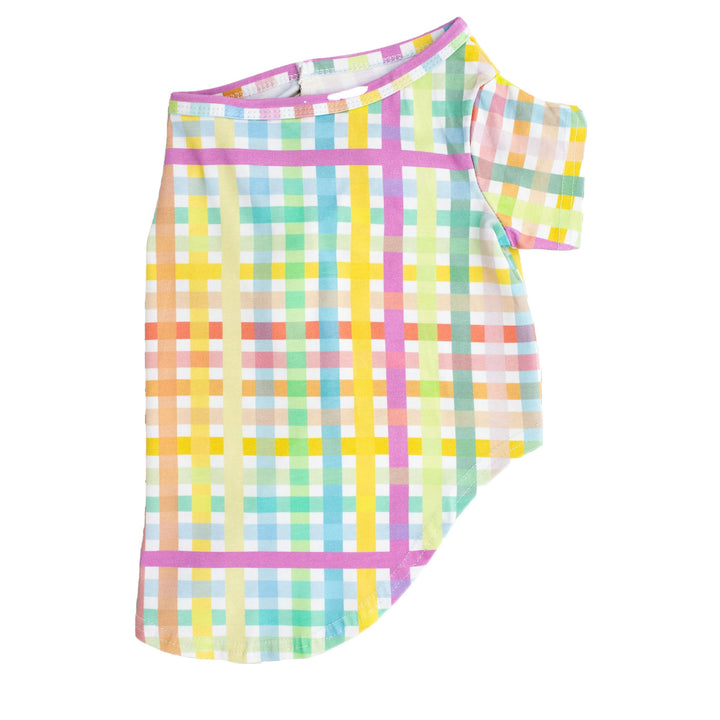 Vibrant Hound Colour Me Gingham T Shirt