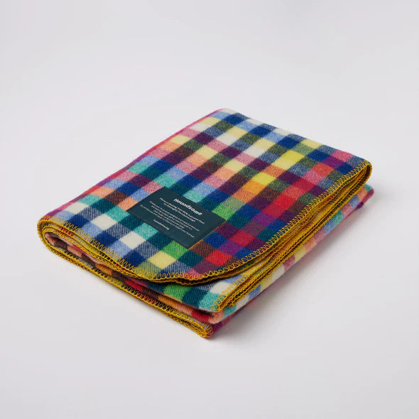 Dog Blanket Pure Wool Grevillea Check - Houndsome