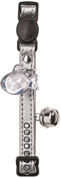 HUNTER INTERNATIONAL MODERN ART LUXUS CAT  COLLAR - SILVER