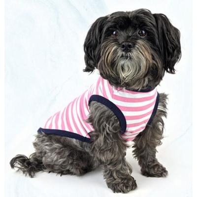 Huskimo Stripe T Shirt - Pink Dog Clothing