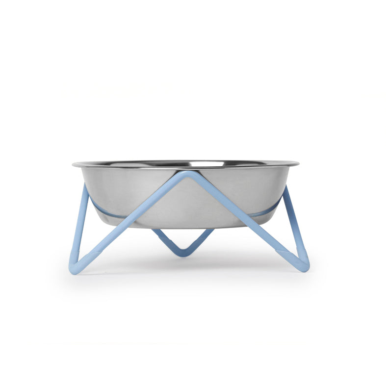 Bendo Meow Pop Cat Chrome Bowl with Blue Stand