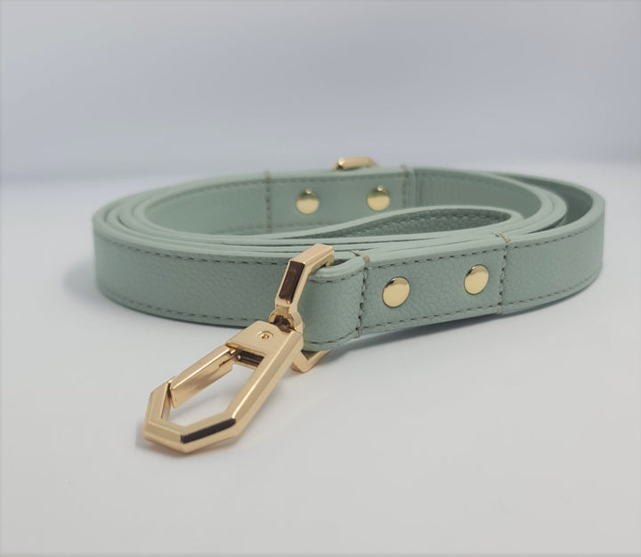 Leather Dog Leash - Sage