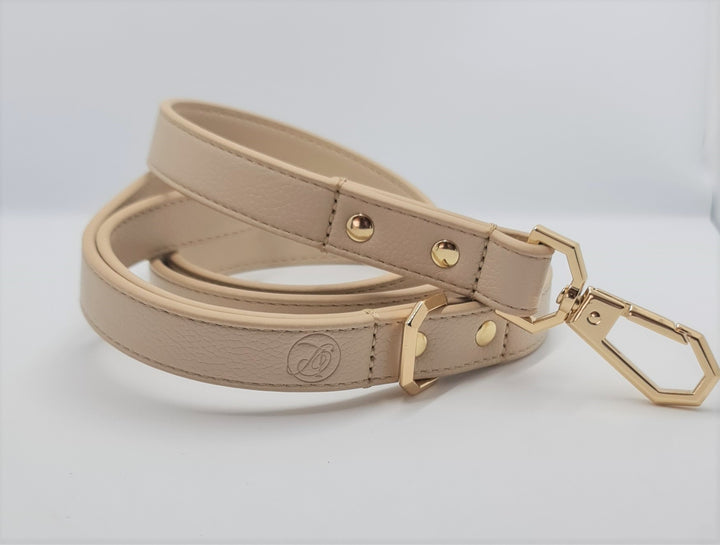 Leather Dog Leash - Taupe